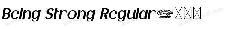 Being Strong Regular字体转换